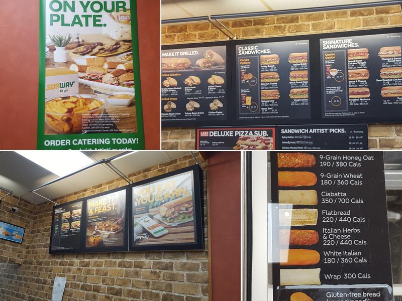 Subway Menu