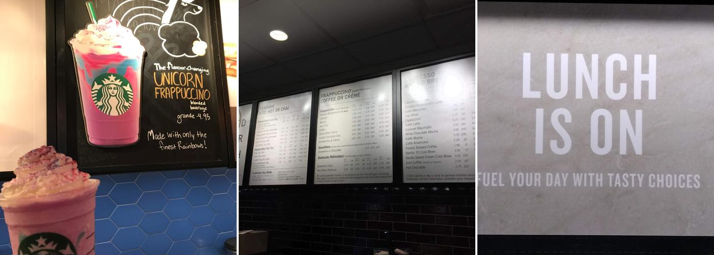 Starbucks Menu
