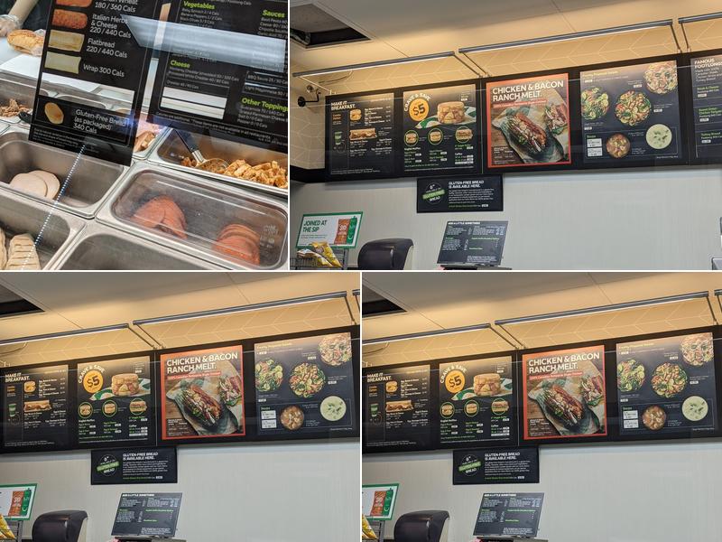 Subway Menu