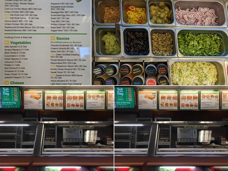 Subway Menu