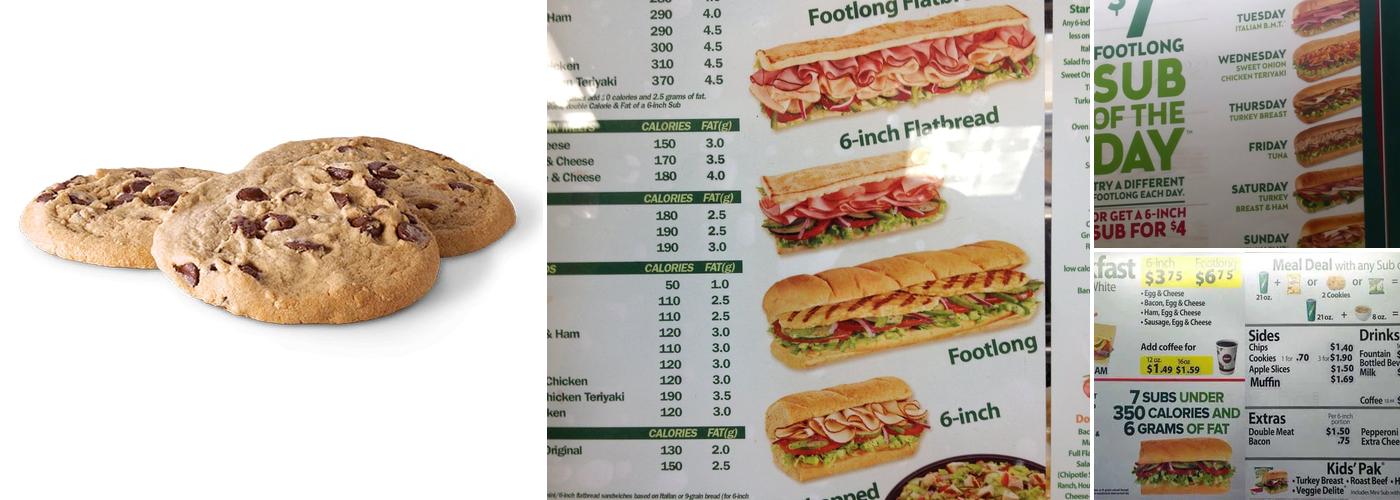Subway Menu