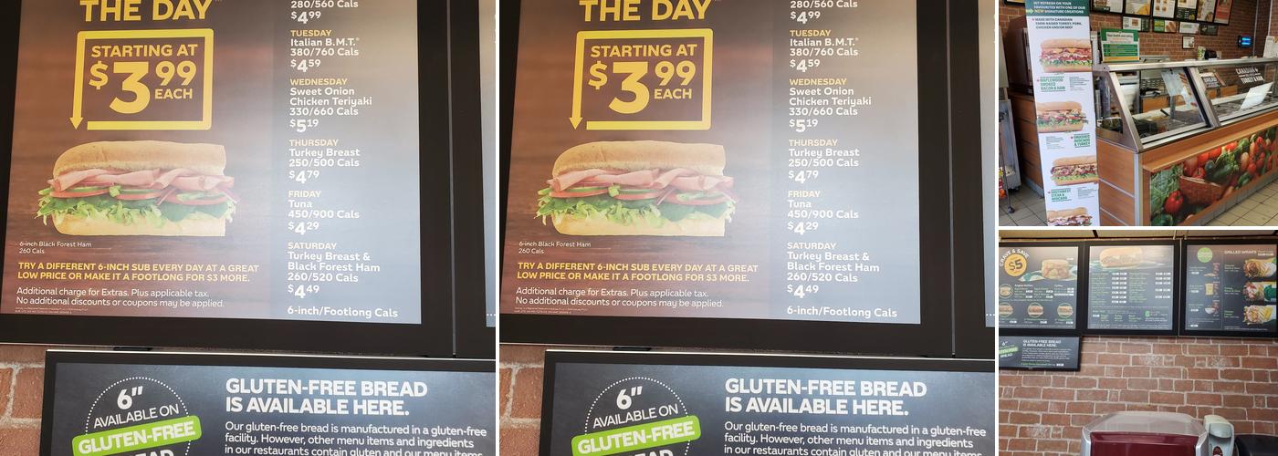 Subway Menu