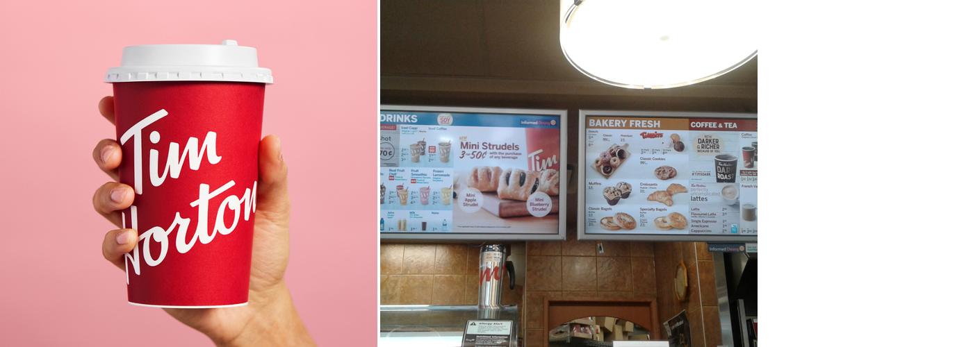 Tim Hortons Menu