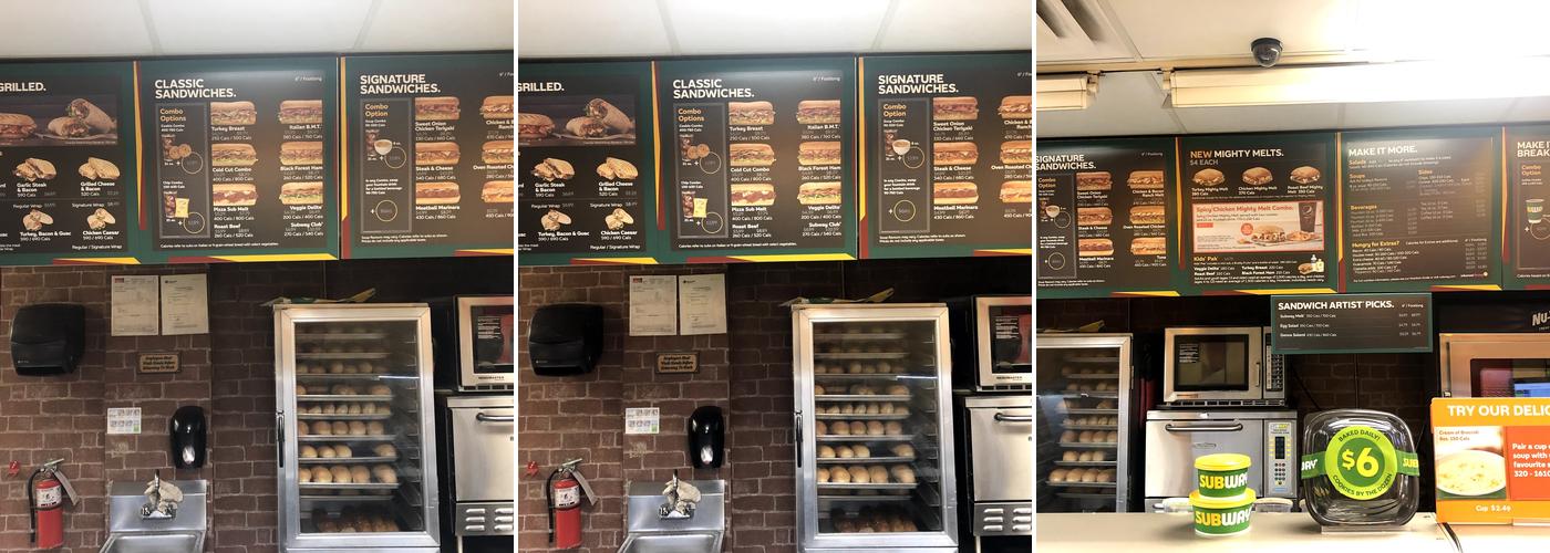 Subway Menu