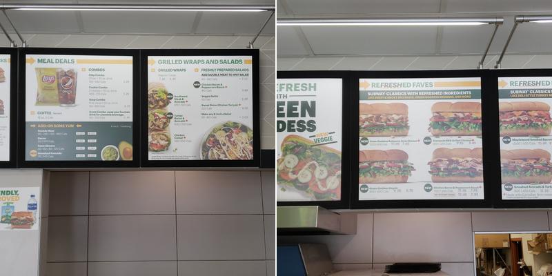 Subway Menu
