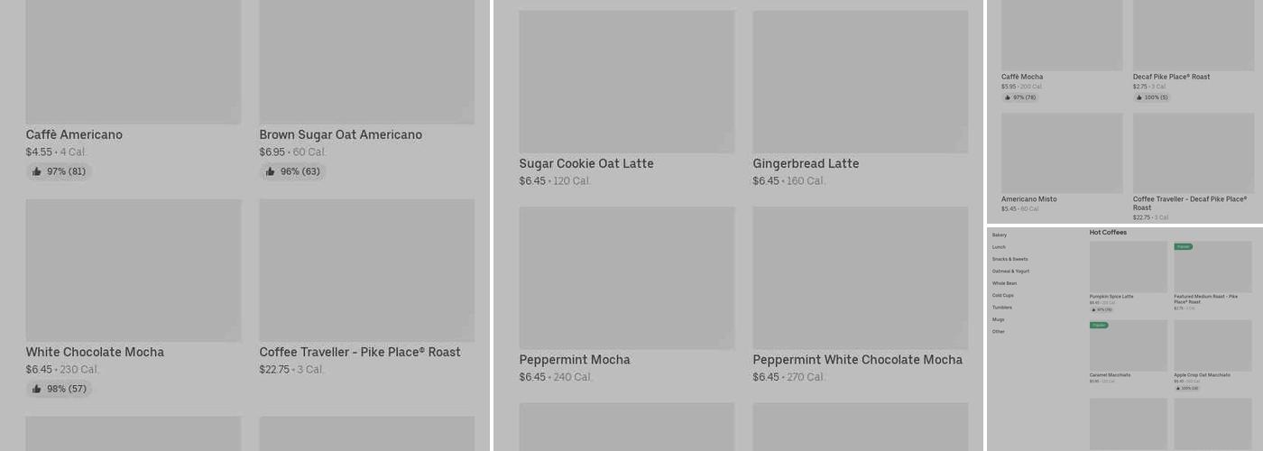 Starbucks Menu