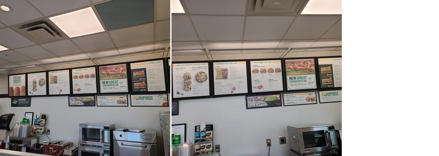 Subway Menu