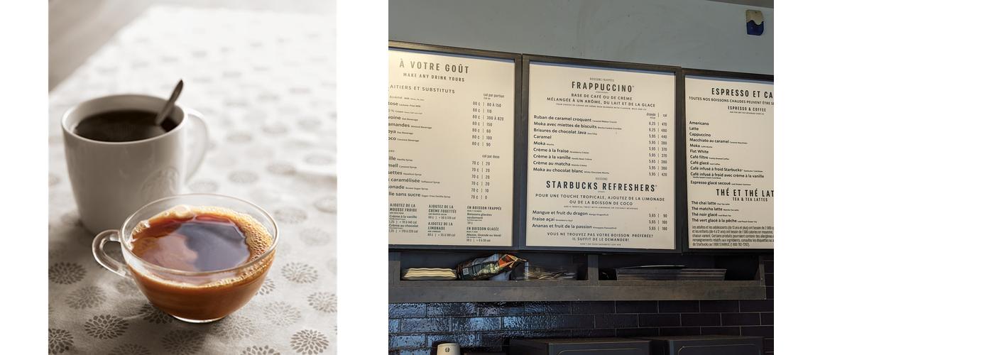 Starbucks Menu