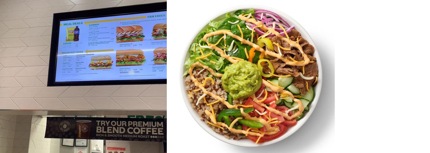 Subway Menu