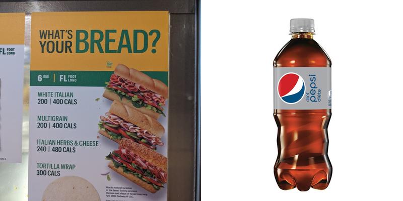 Subway Menu