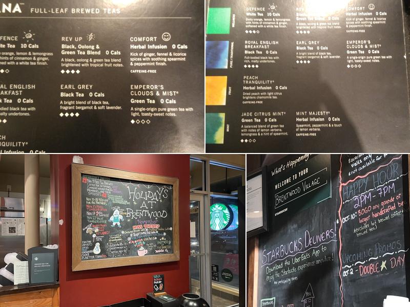 Starbucks Menu