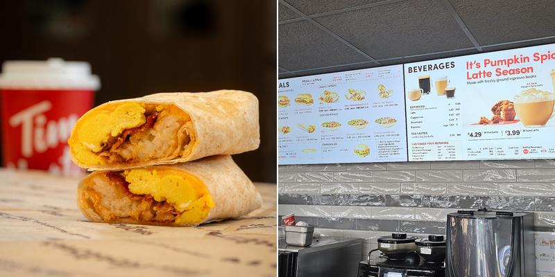 Tim Hortons Menu