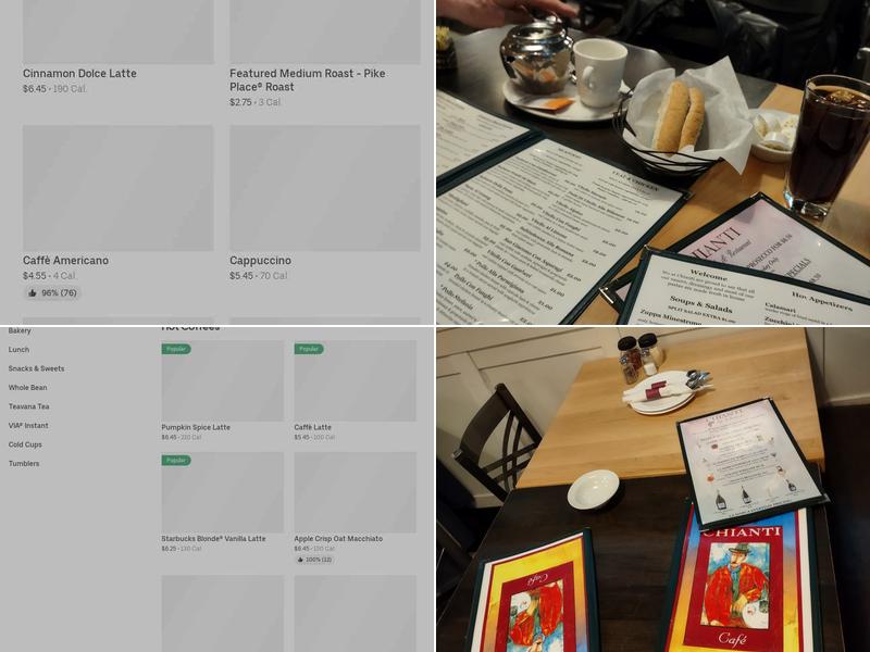 Starbucks Menu