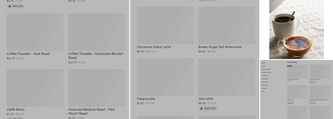 Starbucks Menu
