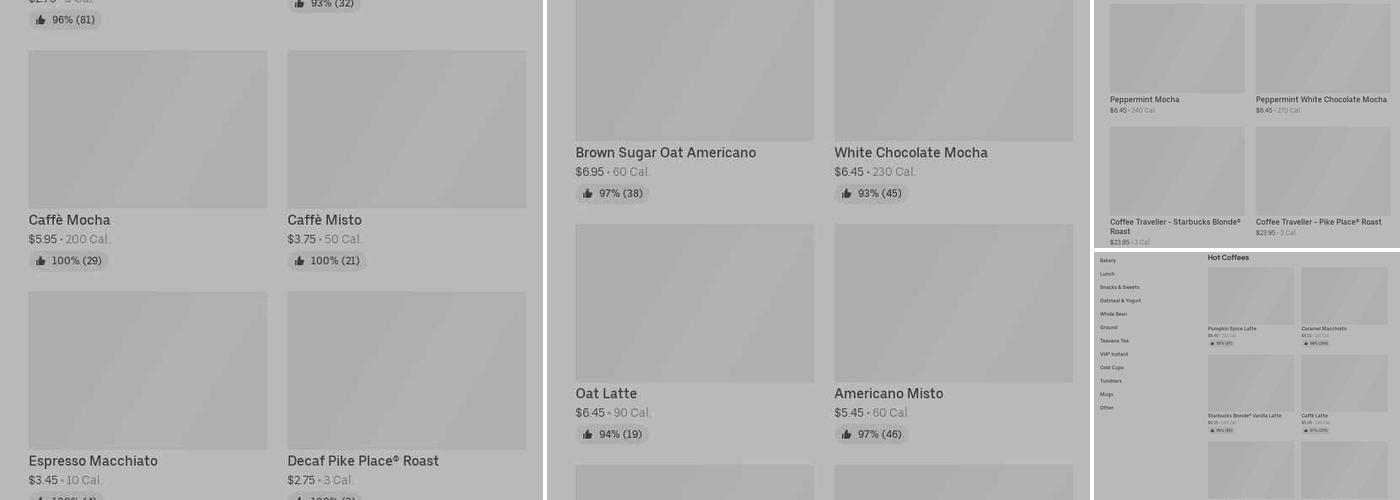 Starbucks Menu