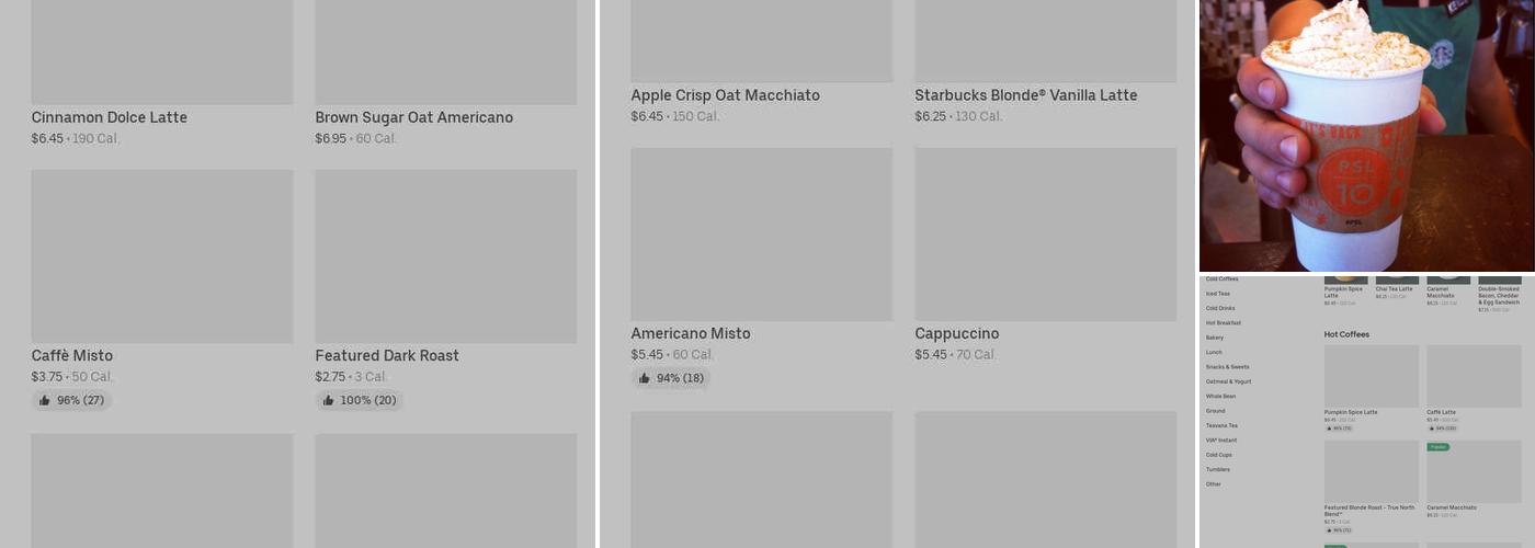 Starbucks Menu