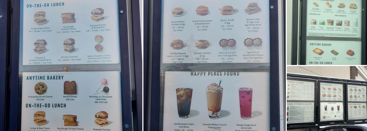 Starbucks Menu