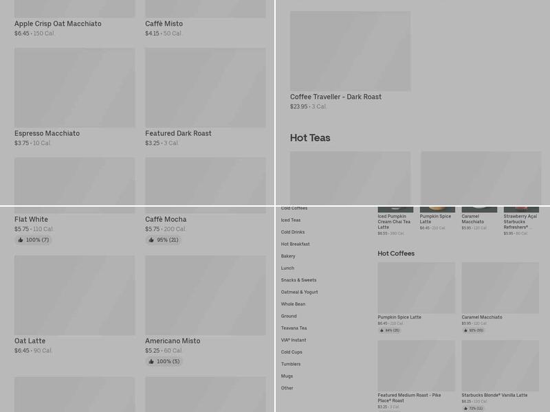 Starbucks Menu