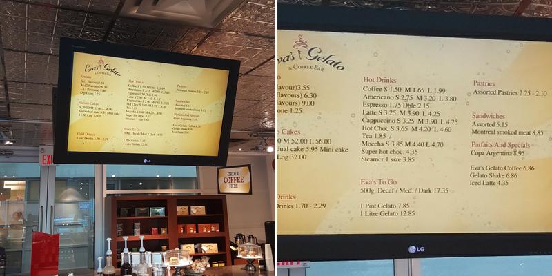 Eva's Gelato & Coffee Bar Menu