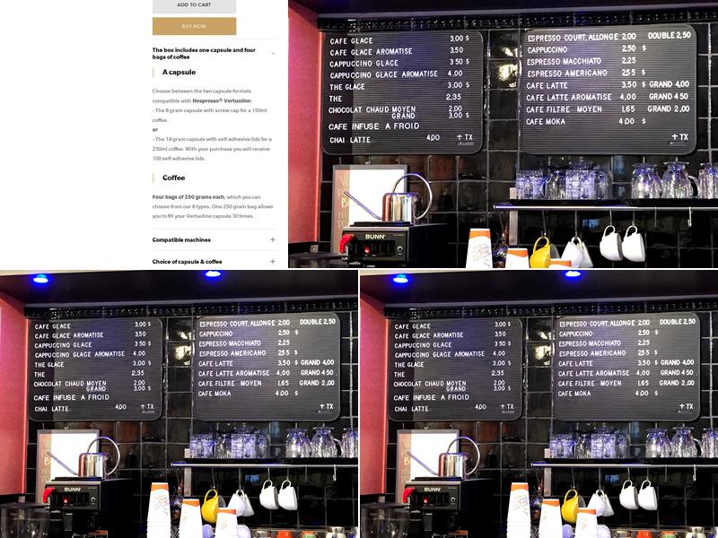 Café Castelo Menu