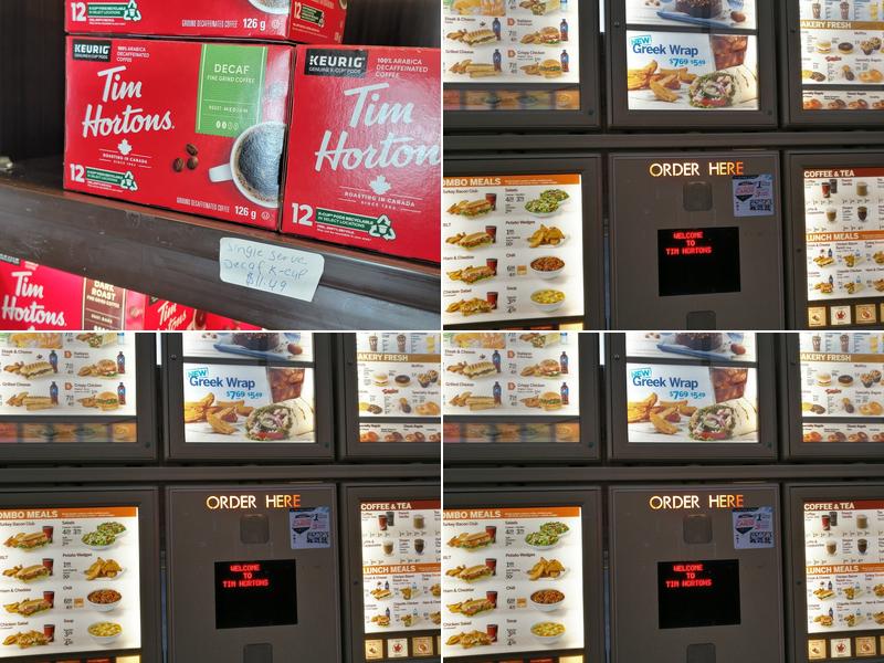Tim Hortons Menu