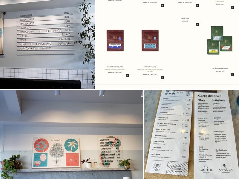Café Saint-Henri (Marché Jean-Talon) Menu