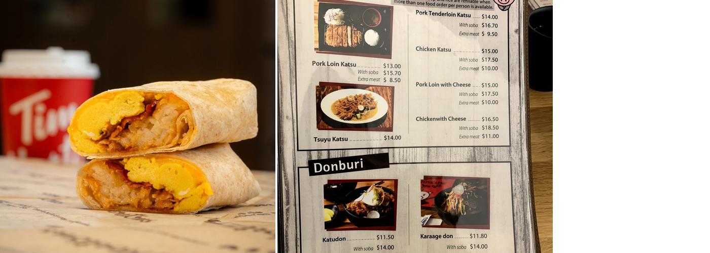 Tim Hortons Menu