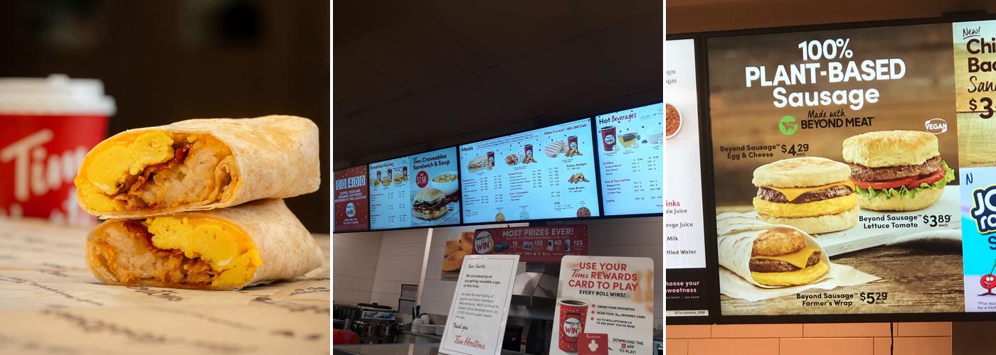 Tim Hortons Menu
