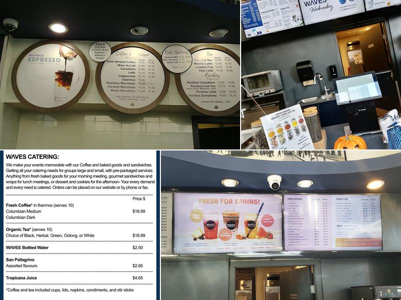 Waves Coffee House - Columbia Menu