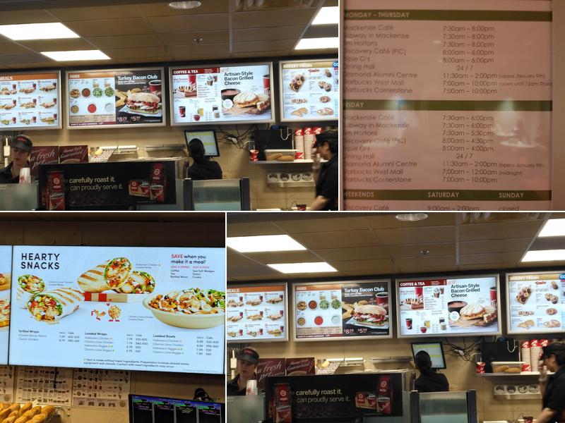 Tim Hortons Menu