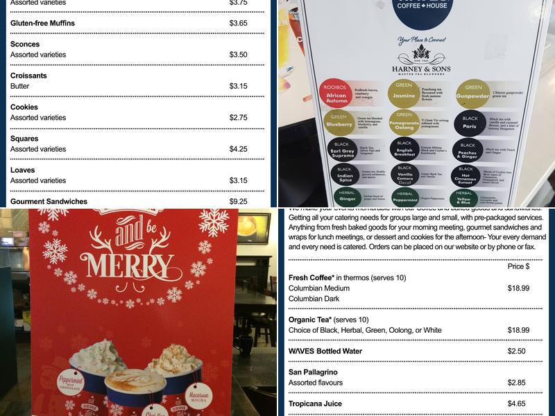 Waves Coffee House - Kingsway Menu