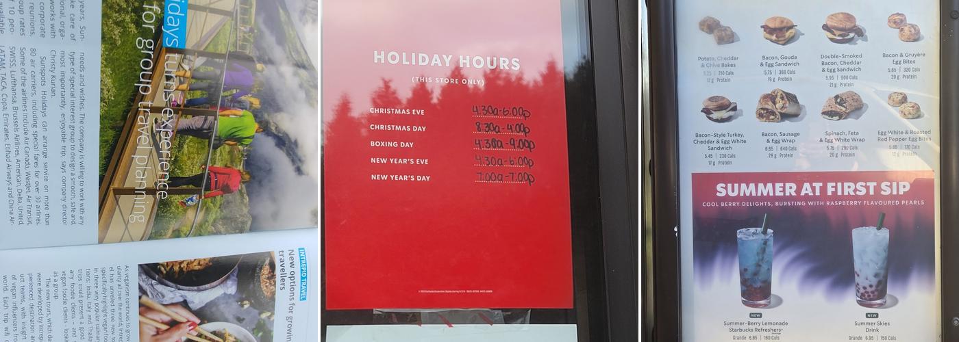 Starbucks Menu