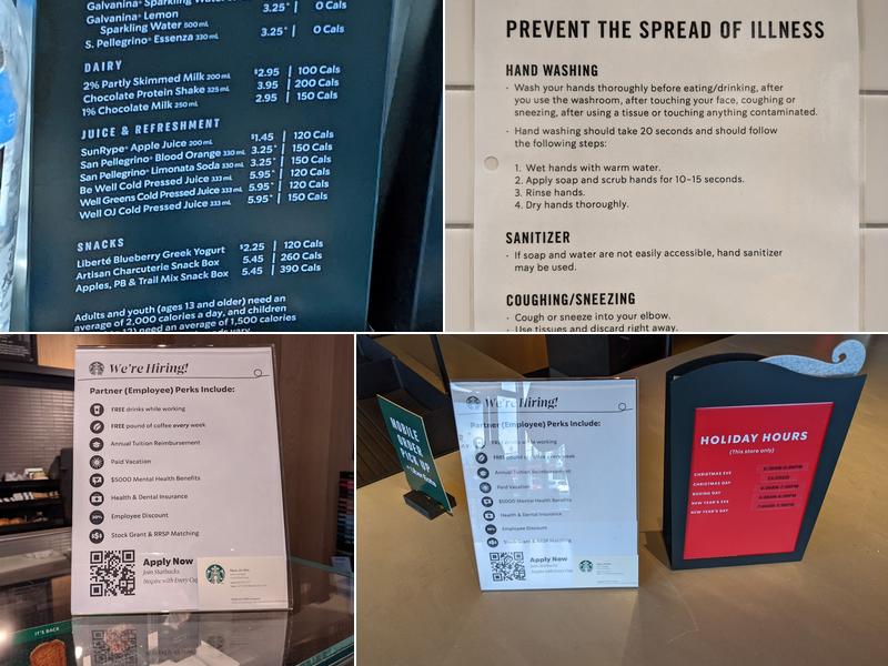 Starbucks Menu