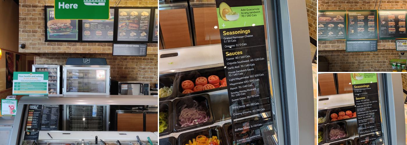 Subway Menu