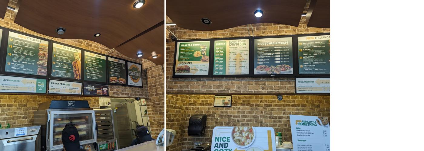 Subway Menu