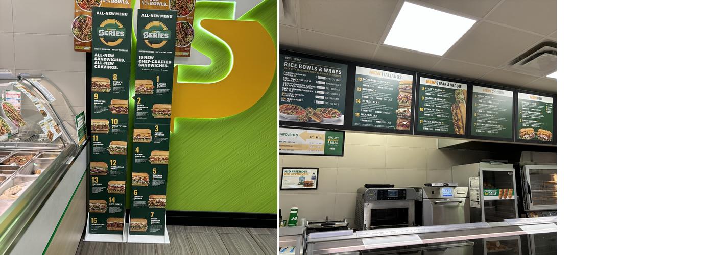 Subway Menu