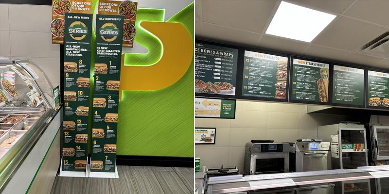 Subway Menu