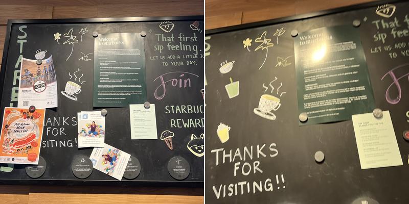 Starbucks Menu