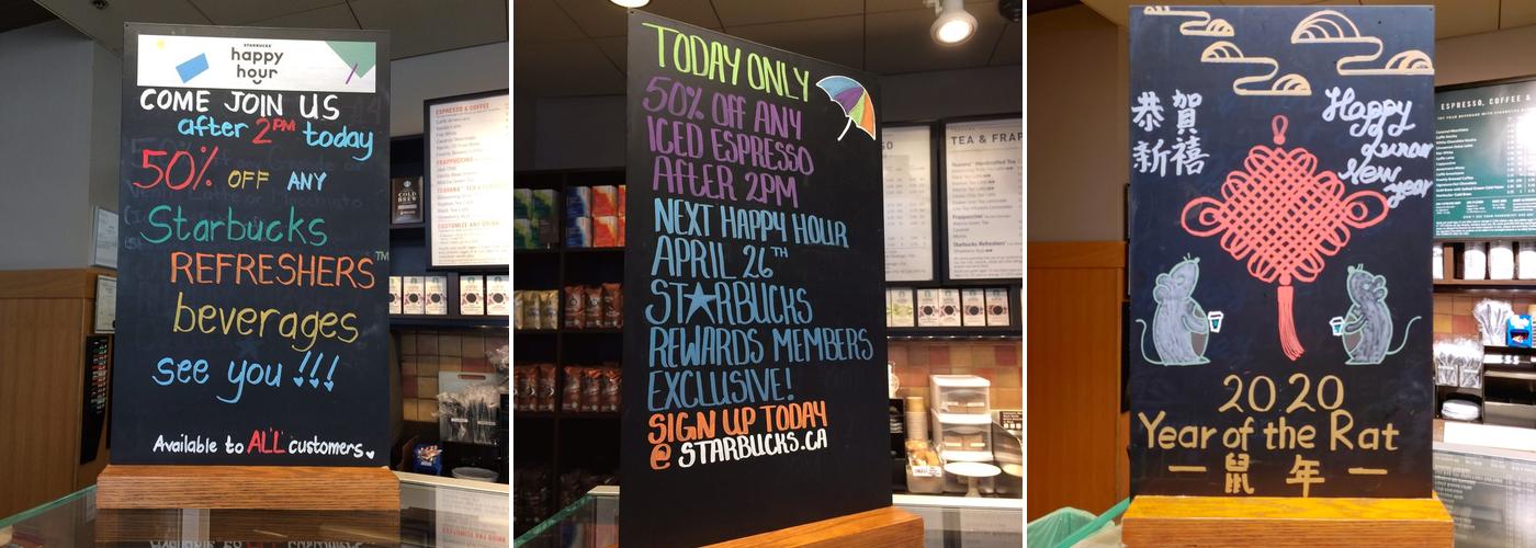 Starbucks Menu