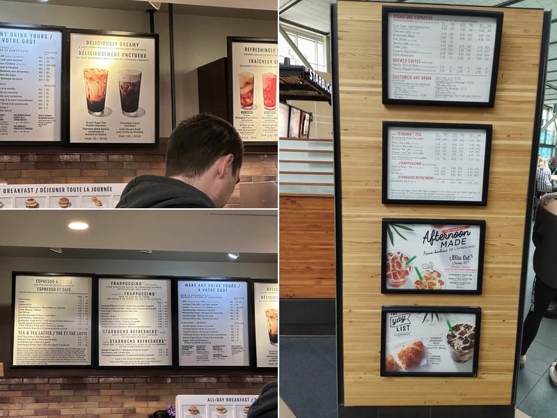 Starbucks Menu