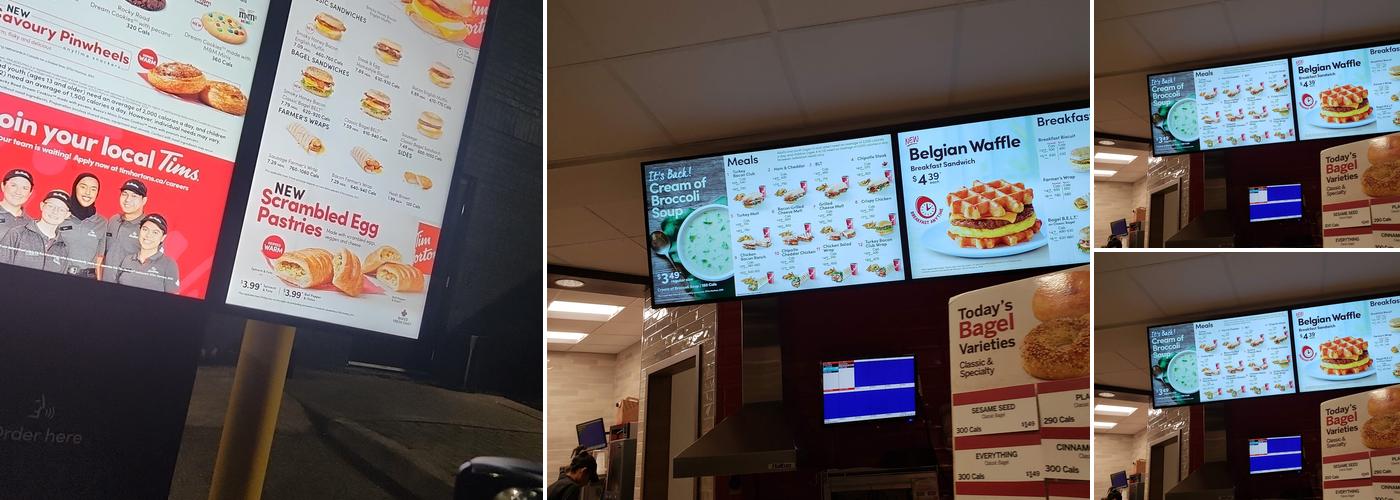 Tim Hortons Menu