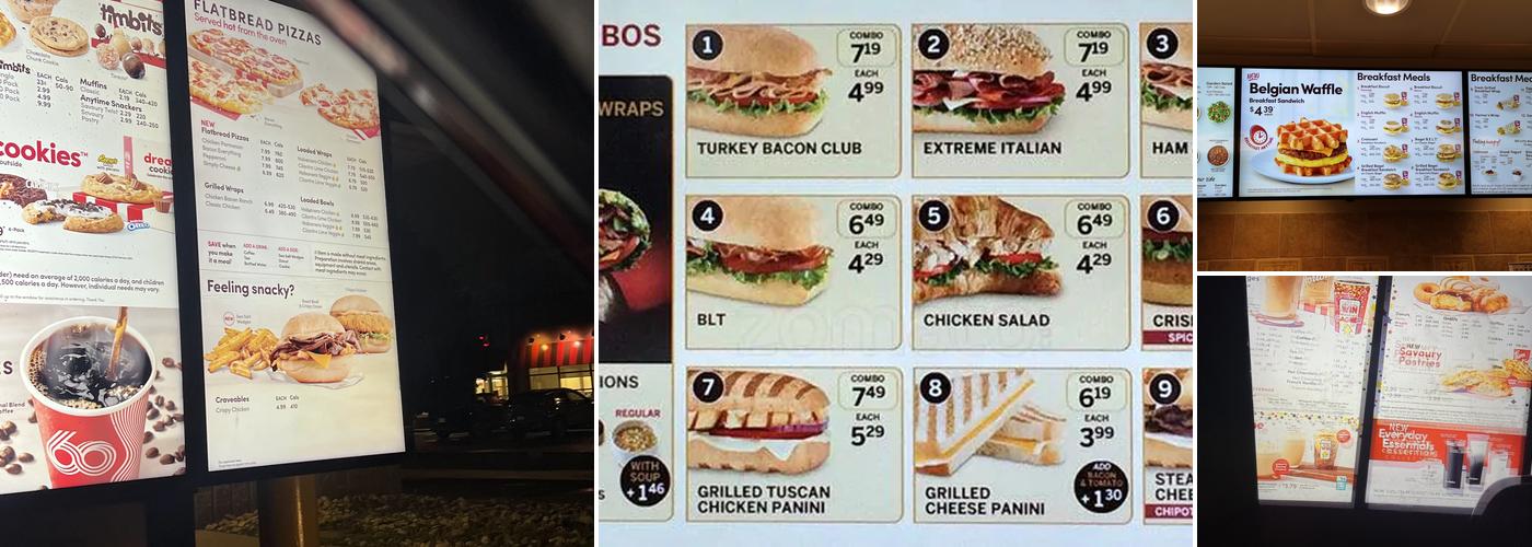 Tim Hortons Menu