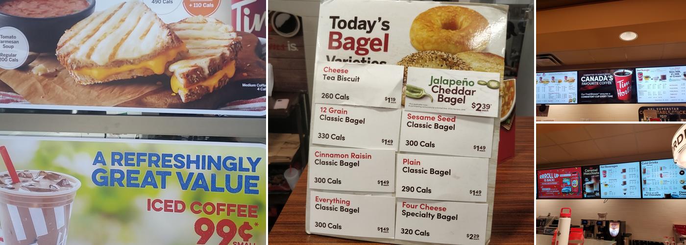 Tim Hortons Menu