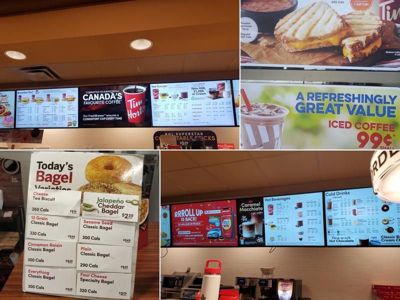 Tim Hortons Menu
