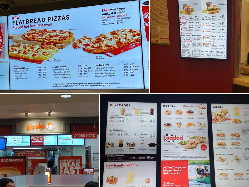 Tim Hortons Menu