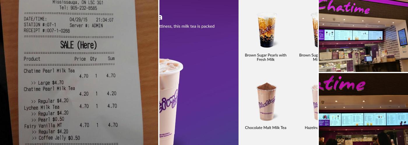 Chatime Menu