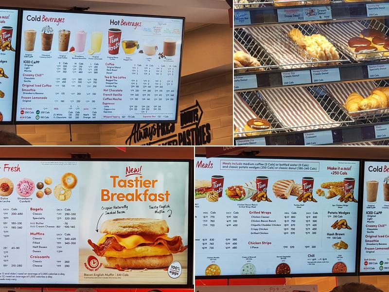 Tim Hortons Menu