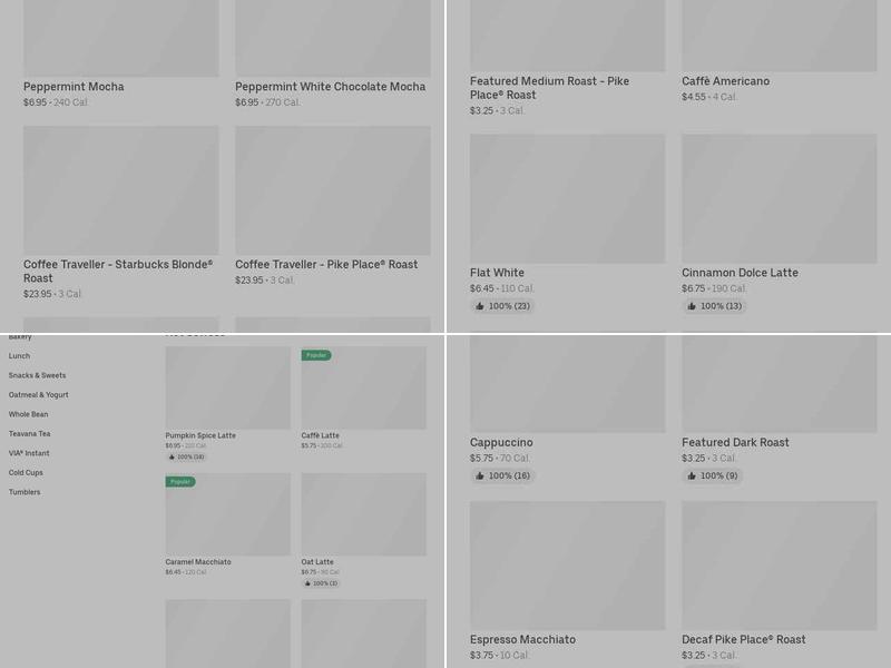 Starbucks Menu