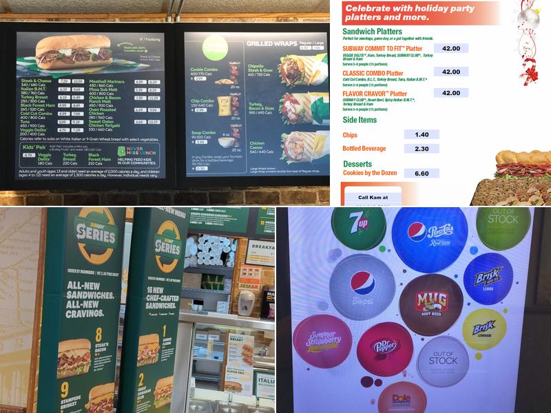 Subway Menu