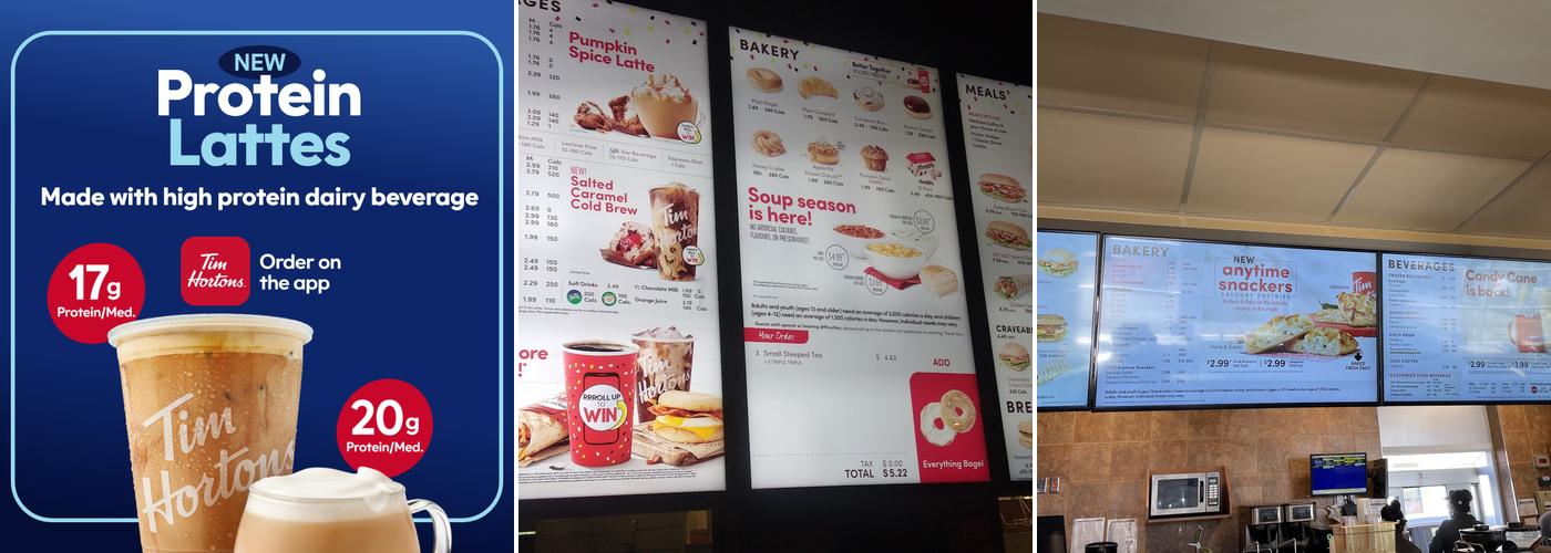Tim Hortons Menu